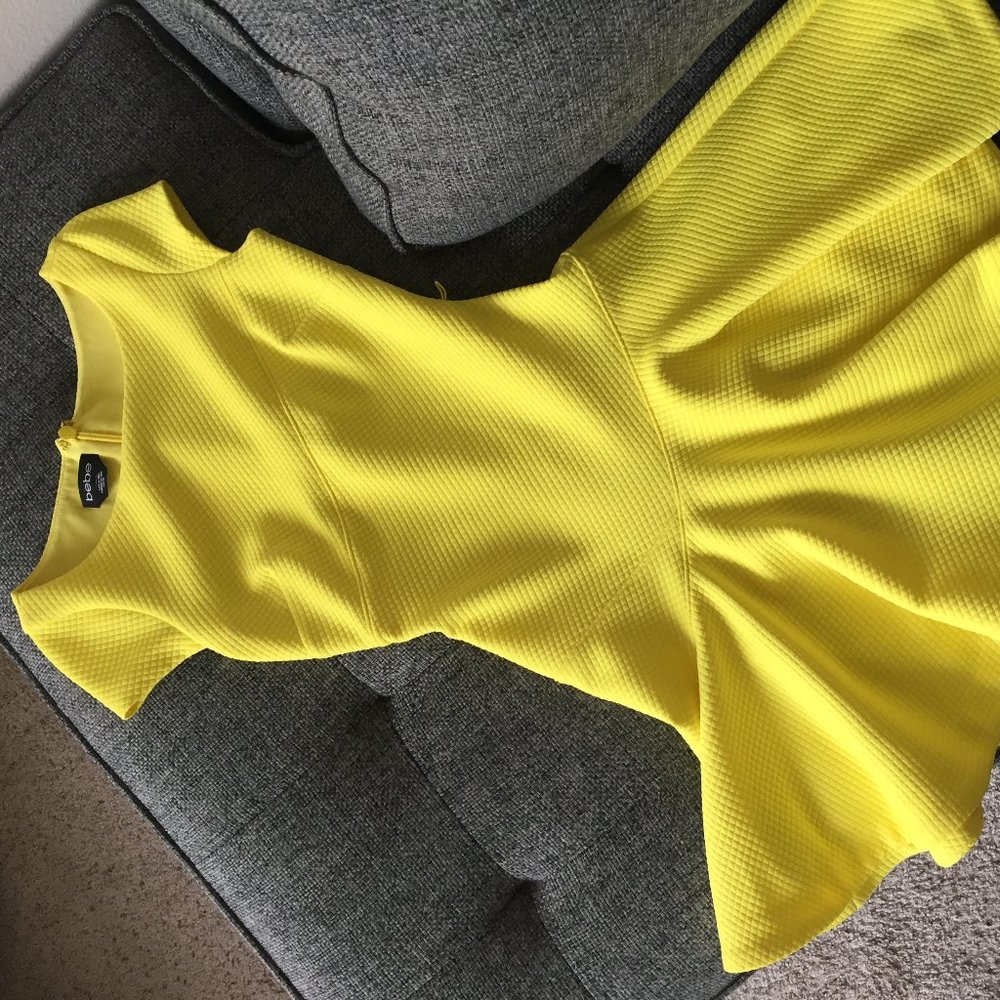 Bebe yellow dress A-line brand new
